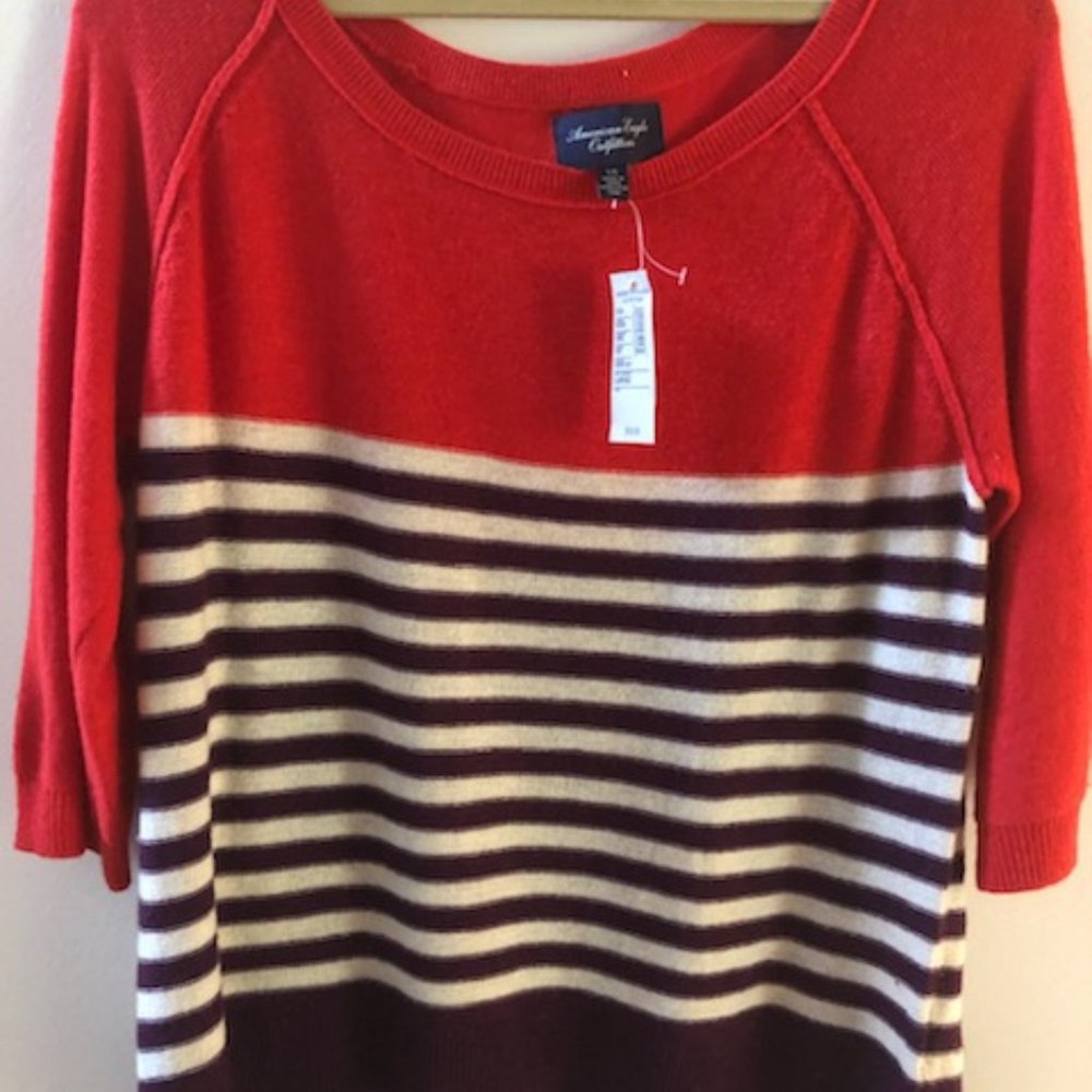 Striped Sweater - American Eagle, Size L